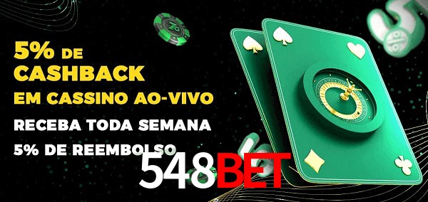Promoções do cassino ao Vivo 548bet